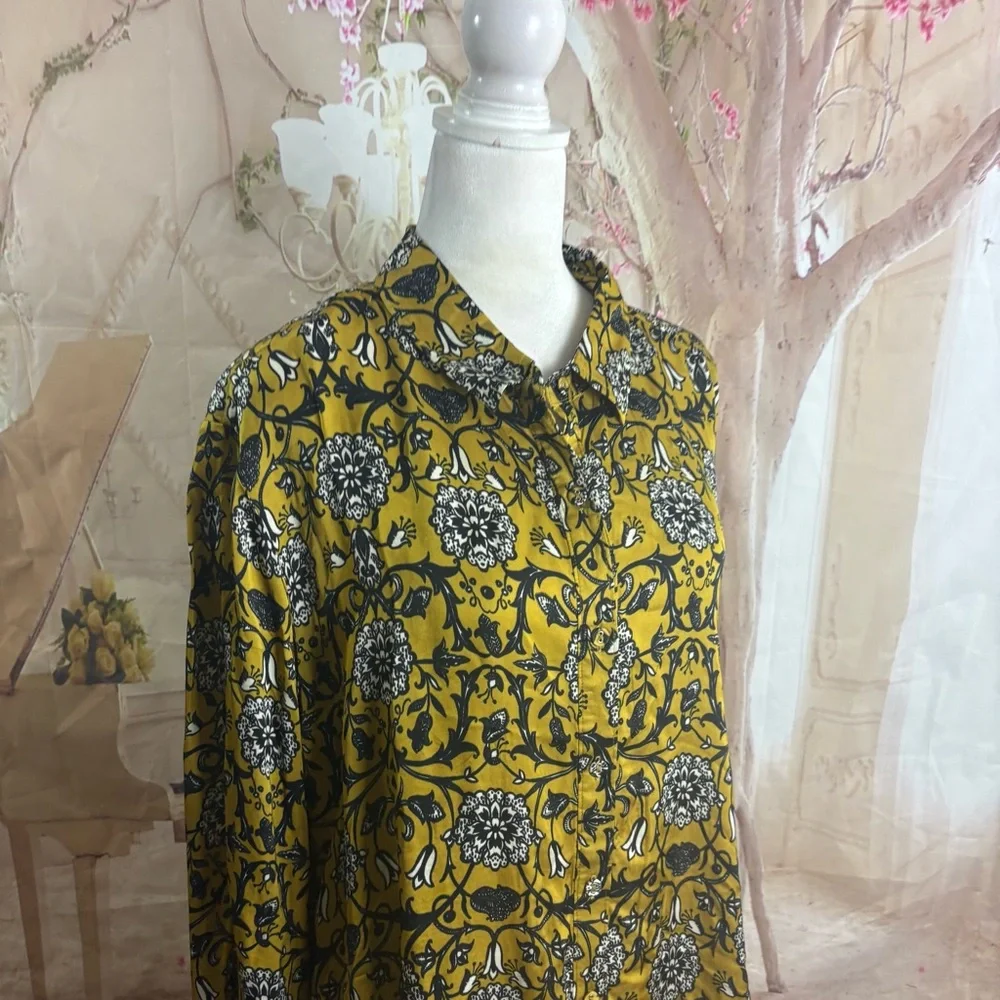 NEW Johnny Was MIEL DE LUNE VELVET BACK OVERSIZED SHIRT - Picture 7 of 13